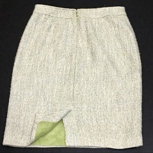 HALOGEN Aqua & Lime Tweed Pencil Skirt - Sz 2